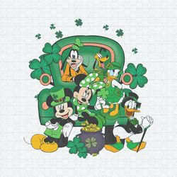 Happy St Patrick's Day Mickey And Friends PNG