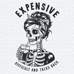 expensive difficult and talks back svg
