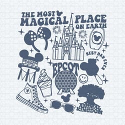 the most magical place on earth epcot animal kingdom svg