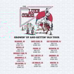 the original luke combs growin up and gettin old tour svg