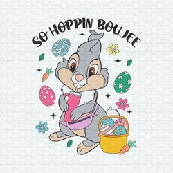 So Hoppin Boujee Tumbler Easter Bunny SVG