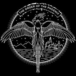 harry potter the order of the phoenix svg, trending svg, harry potter svg, phoenix svg, circle line svg, wings svg, star