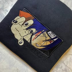 itachi naturo anime embroidered shirt, naturo embroidery t-shirt