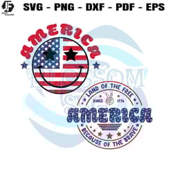 america land of the free since 1776 because of the brave svg
