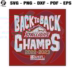 birmingham stallions back to back champs svg files