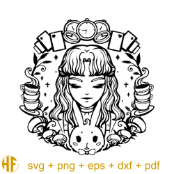 alice in wonderland svg, disney princess svg, alice princess