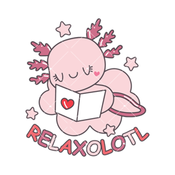cute axolotl svg, relaxolotl svg, axolotl love svg