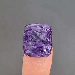 charoite natural stone cabochon 20 x 17 x 6 mm, cabochon for jewelry, purple charoite gemstone, exellent polished cab