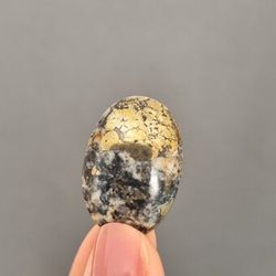 high quality pyrite in matrix cabochon stone, 31 x 21 x 5 mm, cabochon for jewelry, apache golden pyrite flat back gem