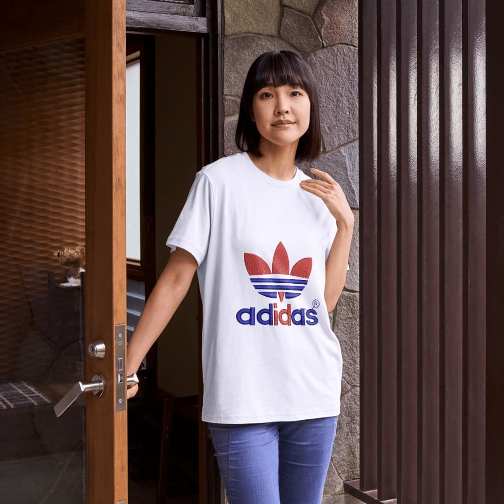 Adidas Embroidery Design Adidas Logo Embroidery Sportswear Embroidery Pattern Digital Embroidery File Adidas Stitch 1