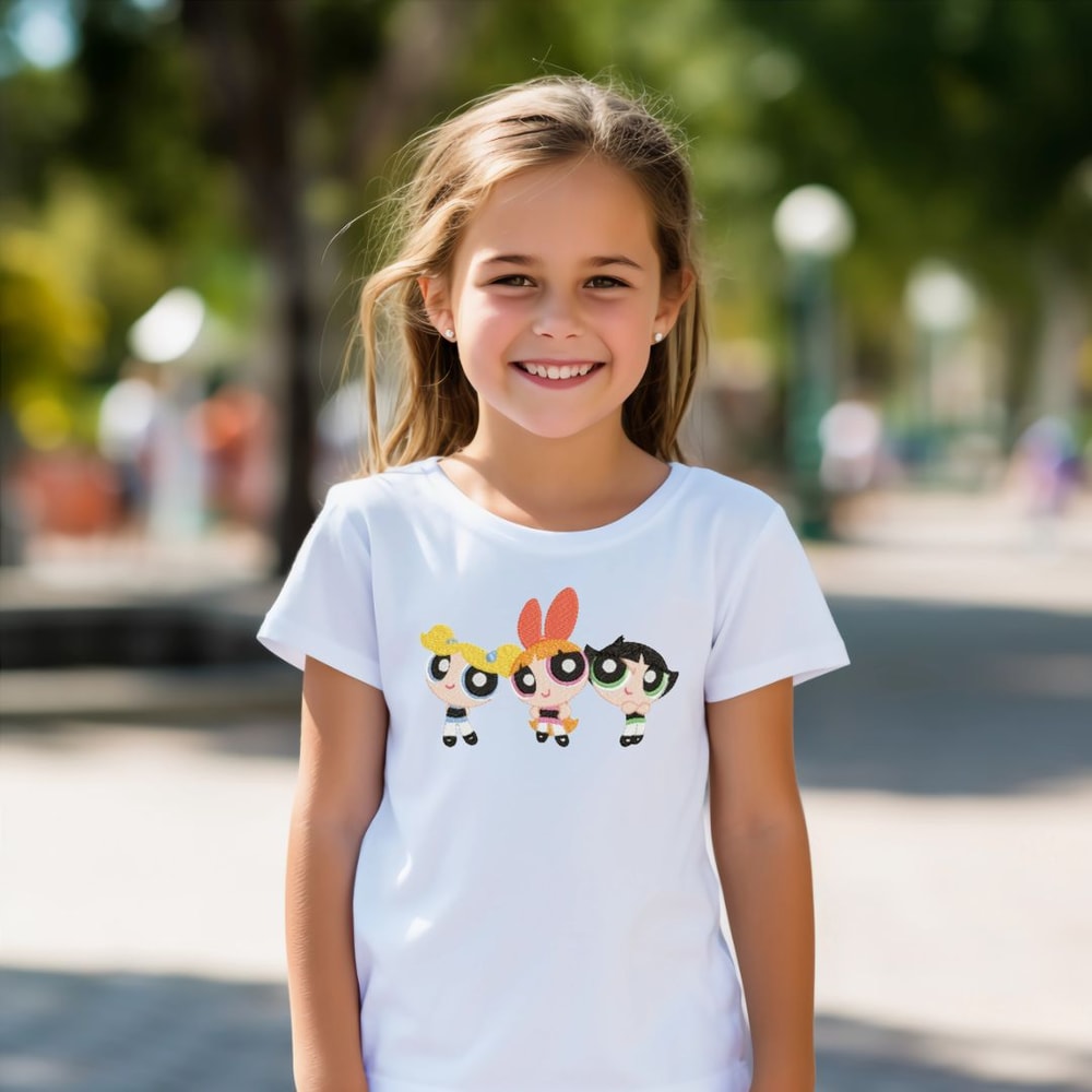 Powerpuff Girls Cartoon Embroidery Bundle Design Cute Character Embroidery Patterns Digital Embroidery Files 3