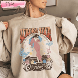 retro the aurora tour 1978-79 shirt vintage daisy jones & the six tee, custom shirt