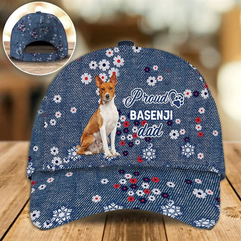 Proud Basenji Dad Caps - Caps For Dog Lovers - Gifts Dog Hats For Relatives 1.jpg