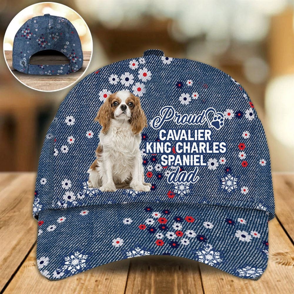 Proud Cavalier King Charles Spaniel Dad Caps - Caps For Dog Lovers - Gifts Dog Hats For Relatives 1.jpg