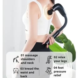body relaxation electric fascia gun massager, trigger point massage machine, home fitness handheld hammer