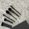 6 Piece Professional Beauty Handmade Wool Brush, High Grade Portable Loose Powder Brush Set, Contour Stippling Eyeshadow