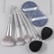 Makeup Brush Set with Diamond Handles, Soft Bristle Blush Eyeshadow Contouring Brush, Makeup Sponge Powder Puf