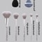 Makeup Brush Set with Diamond Handles, Soft Bristle Blush Eyeshadow Contouring Brush, Makeup Sponge Powder Puf