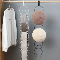 5-hook storage rack organizer, space-saving hat, scarf, bag hanger for closet, bedroom, or door