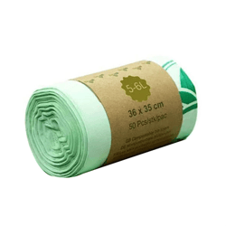 rmwin-biodegradable compostable trash bags corn starch garbage bags, eco-friendly kitchen food waste bags & scraps