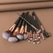 Black Makeup Brush Sets Professional Natural Fiber Hair Brush Foundation Kakubi Contour Eyeshadow B 5