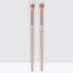 makeup brushes 2pcs professional, nose shadow highlighting brush face makeup, blending smudge shader beauty brushes