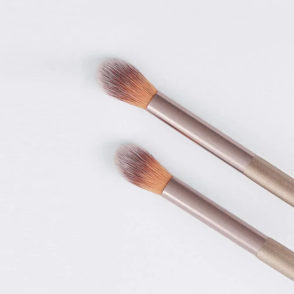 Makeup Brushes 2Pcs Professional, Nose Shadow Highlighting Brush Face Makeup, Blending Smudge Shader Beauty Brushes