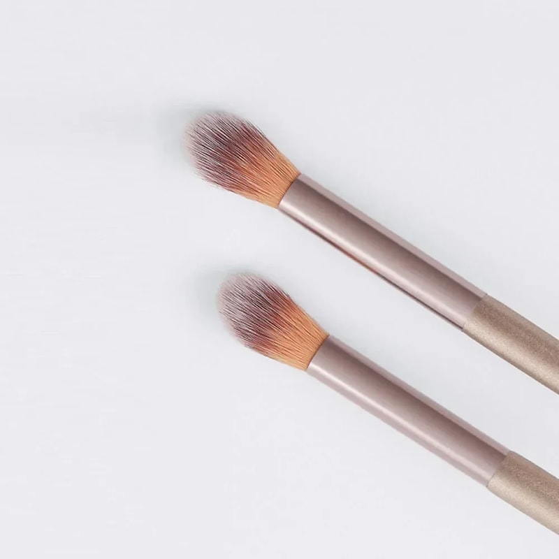 Makeup Brushes 2Pcs Professional, Nose Shadow Highlighting Brush Face Makeup, Blending Smudge Shader Beauty Brushes