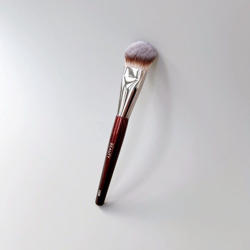 Makeup Brush Mini Contoured Foundation Brush Face Brush for Cream or Liquid Foundations, Blush, Bronzer, Highlighter