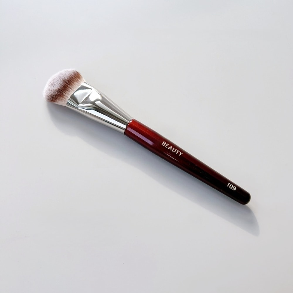 Makeup Brush Mini Contoured Foundation Brush Face Brush for Cream or Liquid Foundations, Blush, Bronzer, Highlighter