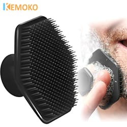 miniature face deep clean shave brush, silicone facial cleaning scrubber, massage for man face scrub brush cleaning tool