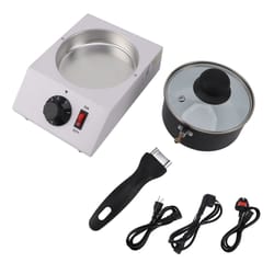chocolate melting machine single pot, 30-85c manual control, non stick chocolate melter for coffee butter wine milk