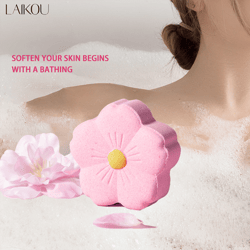 laikou aromatherapy spa bath bombs, body stress relief, exfoliating moisturizing fragrances, skin care salt ball