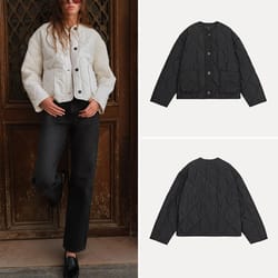 new arrival, women's simple daily commute coat, waterproof cotton jacket, long sleeve round neck single