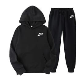 mens two piece set, streetwear tracksuit, printed sweatshirt and joggers, casual sports suit for men women