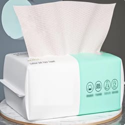 reusable face towels, 50 pack, thickened makeup remover, wet and dry use, travel cleanser cloths