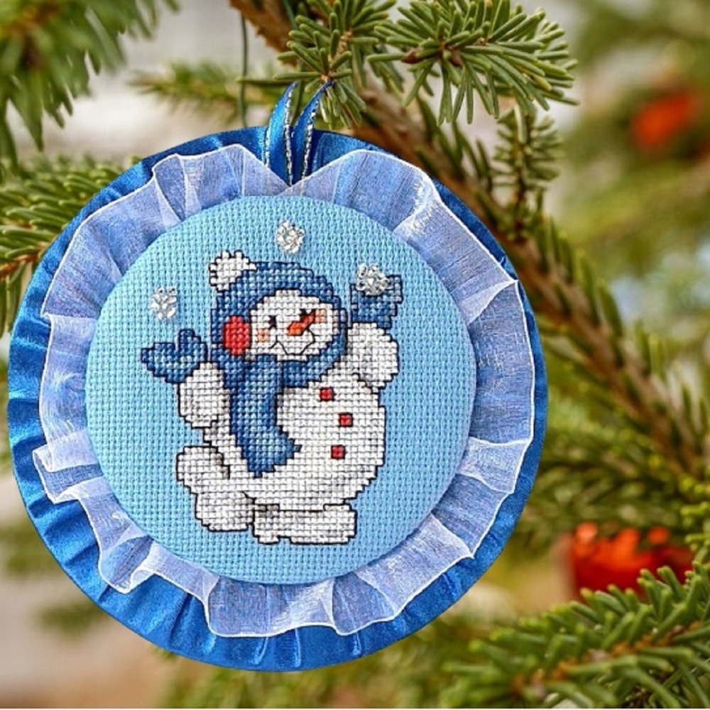 Christmas Tree Ornament Handmade Snowman Holiday Decor Xmas Decoration Snowman Christmas Handmade G 1