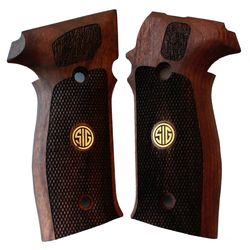 sigsauer p226 226's elite handgun walnut grips model-12