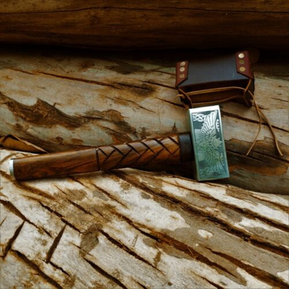 Handmade Carbon steel Viking Hammer with Kalapax face  Thor Hammer  Unique (12).jpg