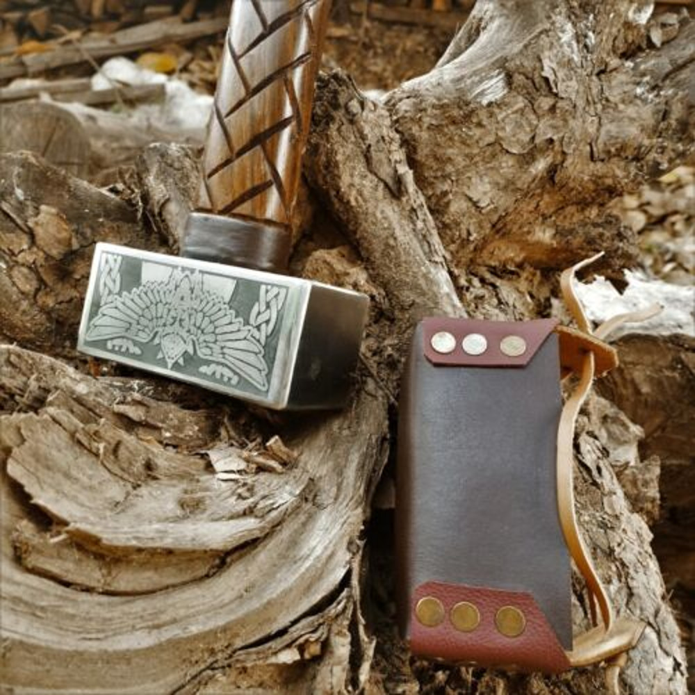 Handmade Carbon steel Viking Hammer with Kalapax face  Thor Hammer  Unique (2).jpg