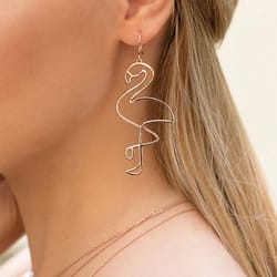 flamingo dangle earrings for women of all ages