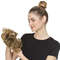 Rose Bun Hair Scrunchie 1
