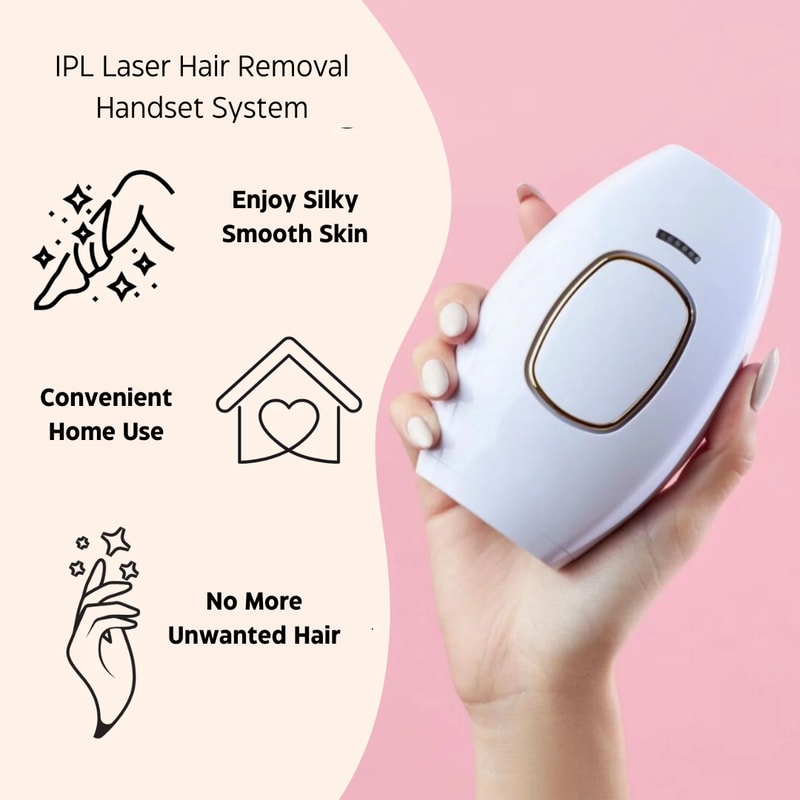 IPL Laser Hair Removal Handset System Painless And Safe For All Skin Types Perfect For Home Use 3