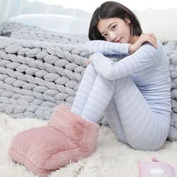 usb electric foot warmer - washable heating pad for cozy winter