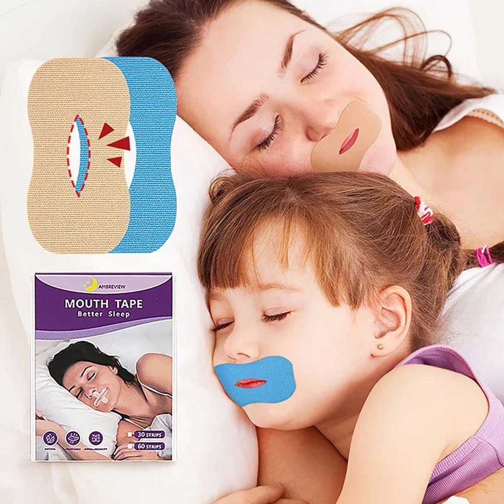 AntiSnoring Sleep Strips Sticker Gentle Mouth Seal Tape To Stop Snoring Improve Sleep 4
