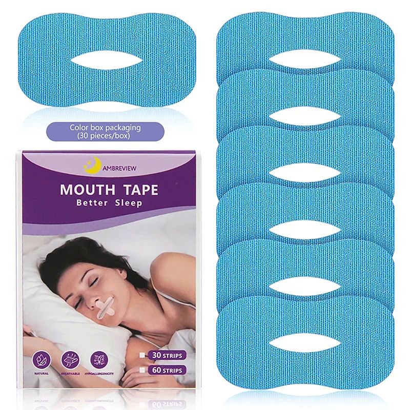 AntiSnoring Sleep Strips Sticker Gentle Mouth Seal Tape To Stop Snoring Improve Sleep 7