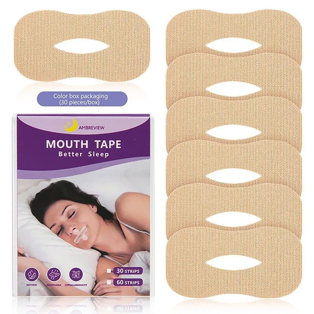 AntiSnoring Sleep Strips Sticker Gentle Mouth Seal Tape To Stop Snoring Improve Sleep 10