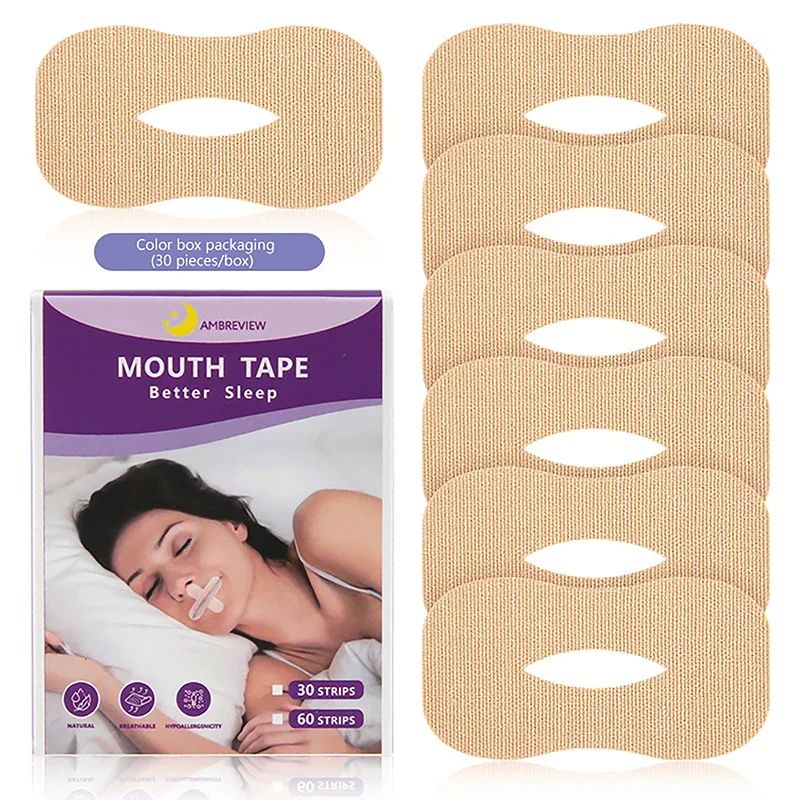 AntiSnoring Sleep Strips Sticker Gentle Mouth Seal Tape To Stop Snoring Improve Sleep 10