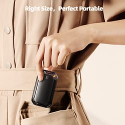 rechargeable, dual magnetic electric hand warmer, double-sided warming portable heater gifts for women & men