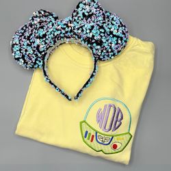 Buzz Lightyear Monogram Shirt  Monogram Sweatshirt  Disney Toy Monogram Sweatshirt